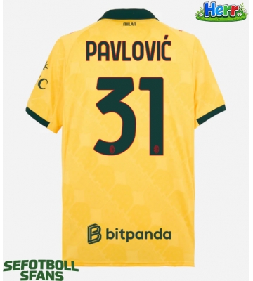 AC Milan Strahinja Pavlovic #31 Tredje Tröja 2025-26 Kortärmad